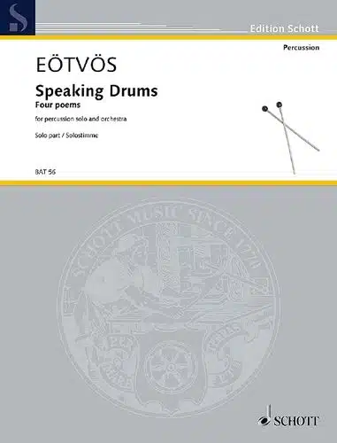 Eötvös, Peter: Speaking Drums for Percussion Solo and Orchestra (Solostimme) bei Musik-Dinge Wien