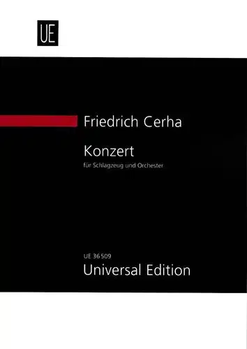 Cerha, Friedrich: Konzert für Schlagzeug und Orchester – Studienpartitur bei Musik-Dinge Wien