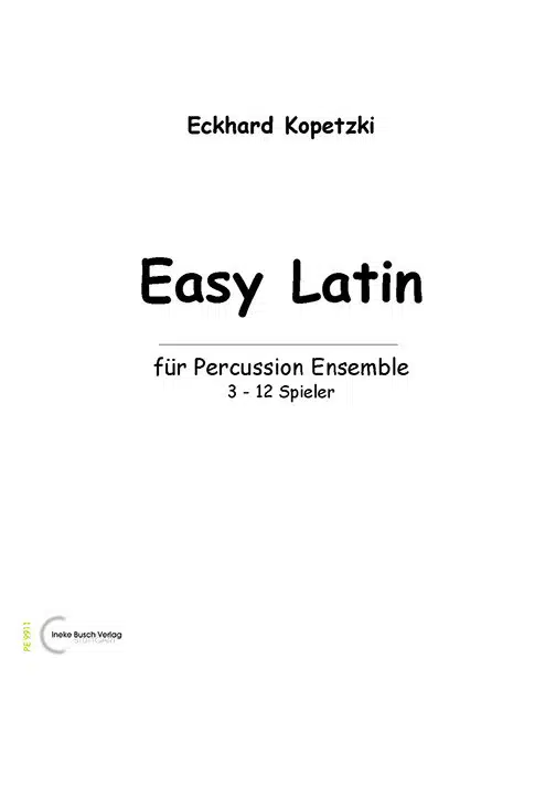 Kopetzki Easy Latin für Percussion-Ensemble bei Musik-Dinge Wien