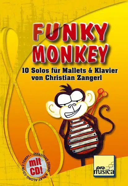 Zangerl Christian Funky Monkey für Mallets & Klavier (Buch + CD) bei Musik-Dinge Wien