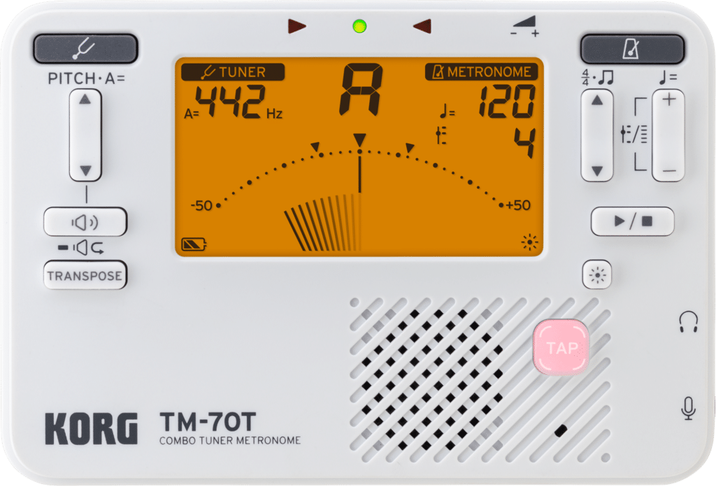 Korg Metronom Stimmgerät TM-70 weiß bei Musik-Dinge Wien
