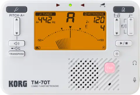 Korg Metronom Stimmgerät TM-70 weiß bei Musik-Dinge Wien