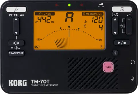 KORG Metronom Stimmgerät TM-70 schwarz bei Musik-Dinge Wien