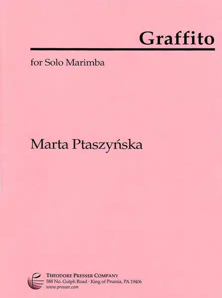 Ptaszynska Graffito For Solo Marimba bei Musik-Dinge Wien