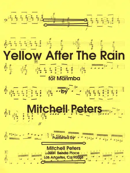 Mitchell Peters Yellow After the Rain bei Musik-Dinge Wien
