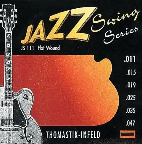 Thomastik-Infeld E-Gitarre-Saiten Jazz Swing Nickel Flat Wound bei Musik-Dinge Wien