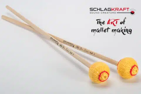 Schlagkraft Marimba Mallets NJZ-7 Canary Strong Cut - Zedernstiel bei Musik-Dinge Wien
