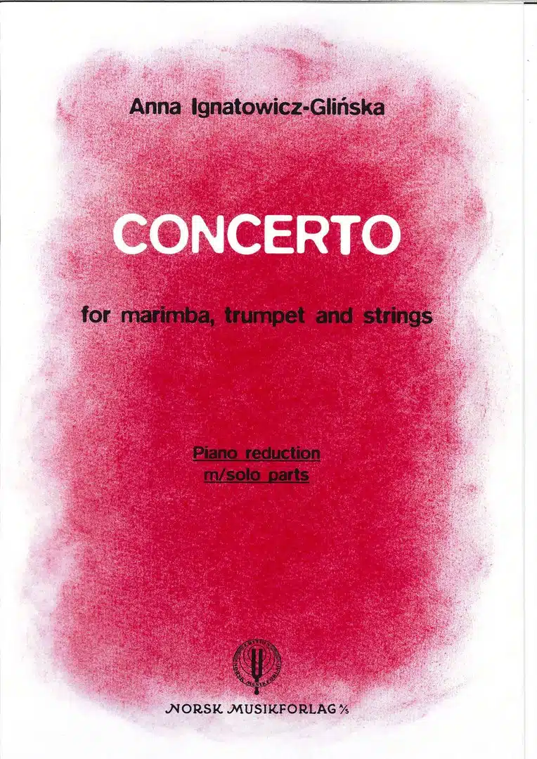 Ignatowicz, Anna: Concerto for Solo Marimba, Solo Trumpet, Strings (Piano Reduction) bei Musik-Dinge Wien