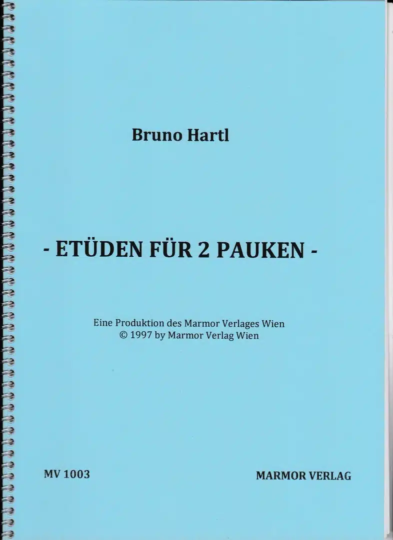 Hartl, Bruno: Etüden für 2 Pauken bei Musik-Dinge Wien