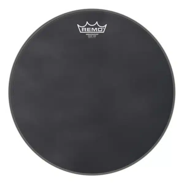 Remo_Schlagzeugfell_Ambassador_Black_Suede_Snare_Side