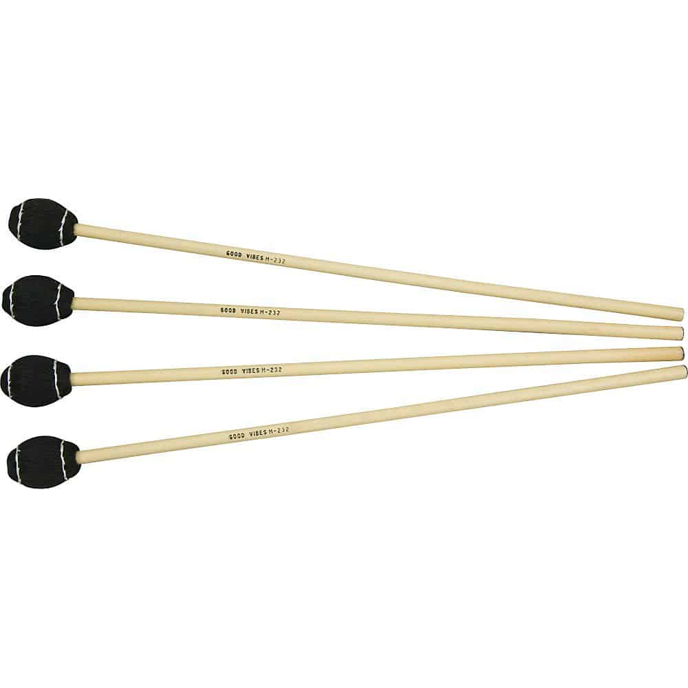 Musser M232 Good Vibes Mallets rattan dunkelblau 4er Set bei Musik-Dinge Wien