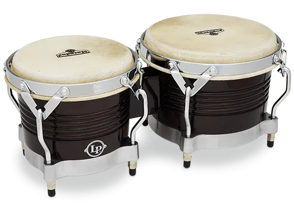 Latin Percussion LP Matador Wood Bongos Dark Brown Chrome bei Musik-Dinge Wien