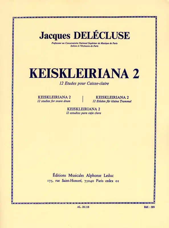 Jacques Delécluse Keiskleiriana 2 bei Musik-Dinge Wien