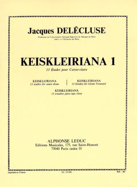 Jacques Delécluse Keiskleiriana 1 bei Musik-Dinge Wien