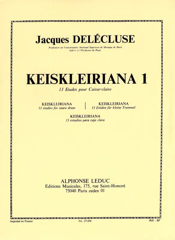 Jacques Delécluse Keiskleiriana 1 bei Musik-Dinge Wien