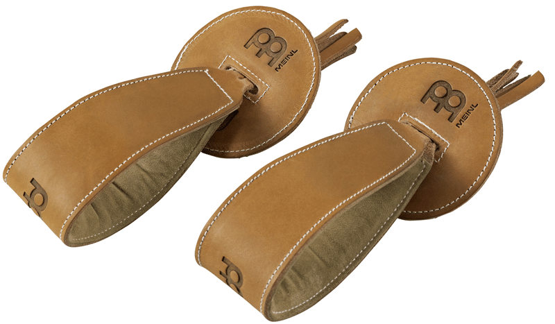 Meinl Cymbals Leather Straps Paar braun mit Pads bei Musik-Dinge Wien