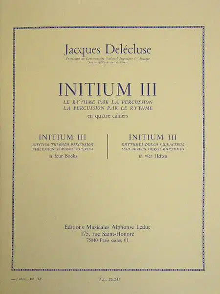 Jacques Delecluse Initium III bei Musik-Dinge Wien