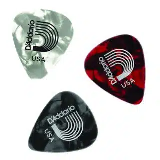 D'Addario Classic Pearl Celluloid-Plektren 25er Pack bei Musik-Dinge Wien
