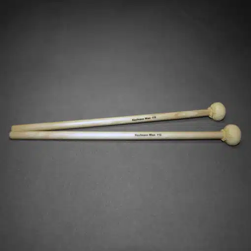 Kaufmann Korkschlägel groß Leder mit Holzstiel bei Musik-Dinge Wien