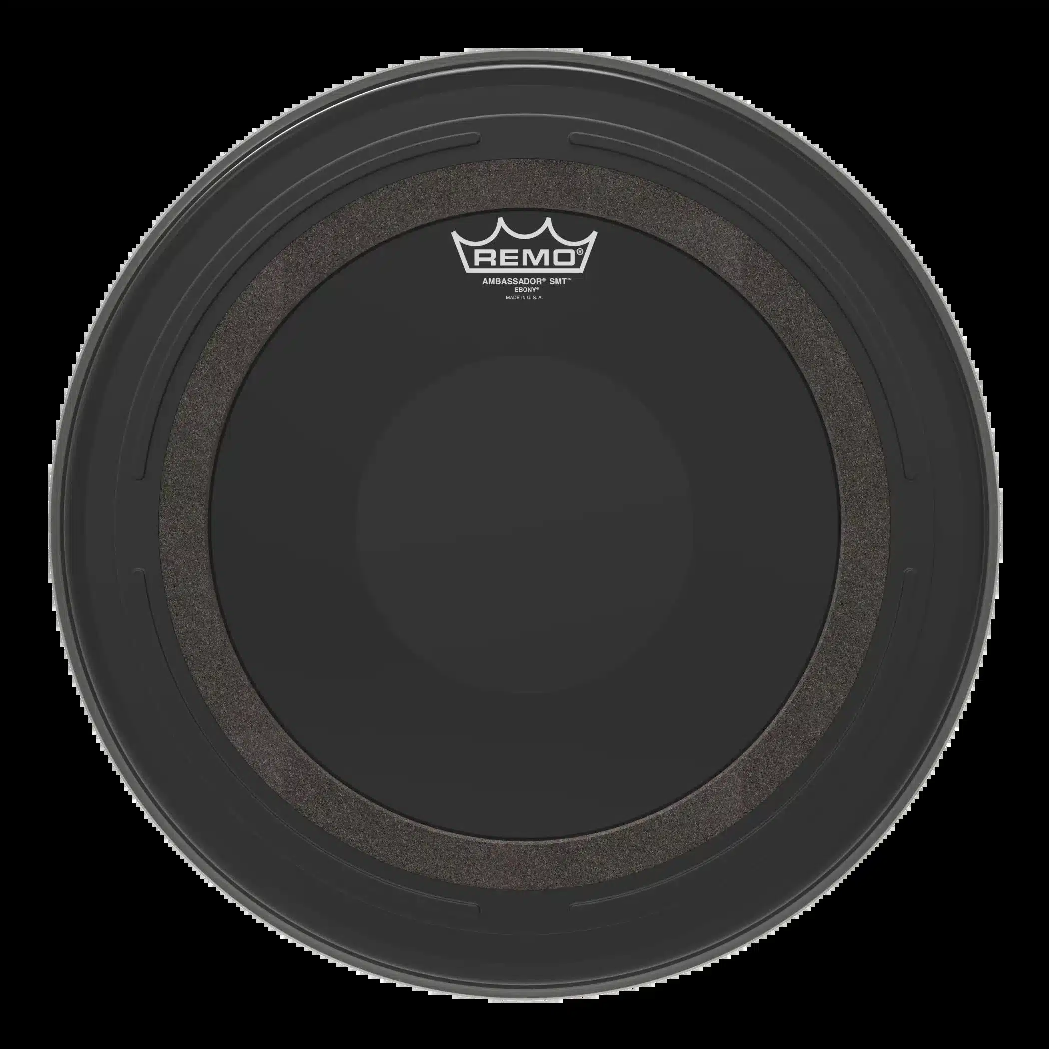 Remo Schlagzeugfell Ambassador 16 Ebony SMT Tomfell_Musikdinge_Wien_Onlineshop.webp